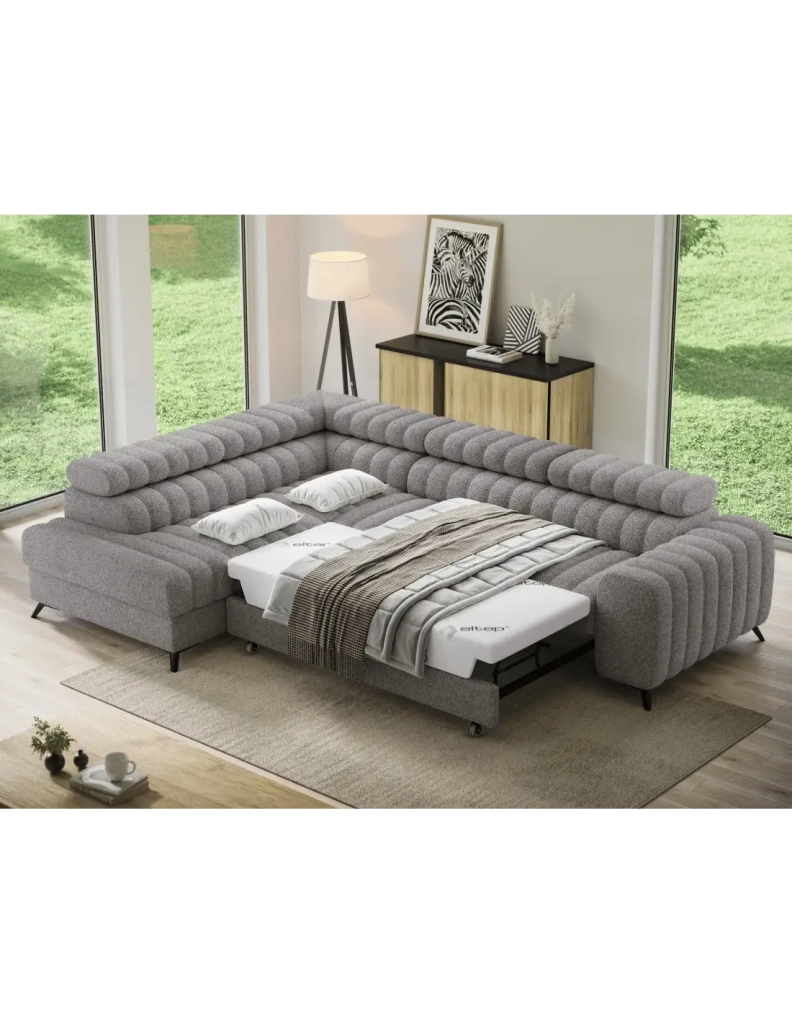 Divano ad angolo collezione KANEDOJO colore Grigio