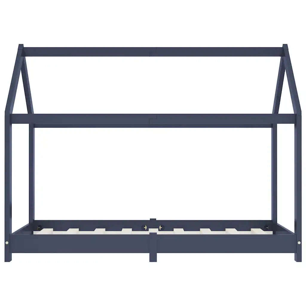 Giroletto per Bambini Grigio in Massello di Pino 70x140 cm 283352