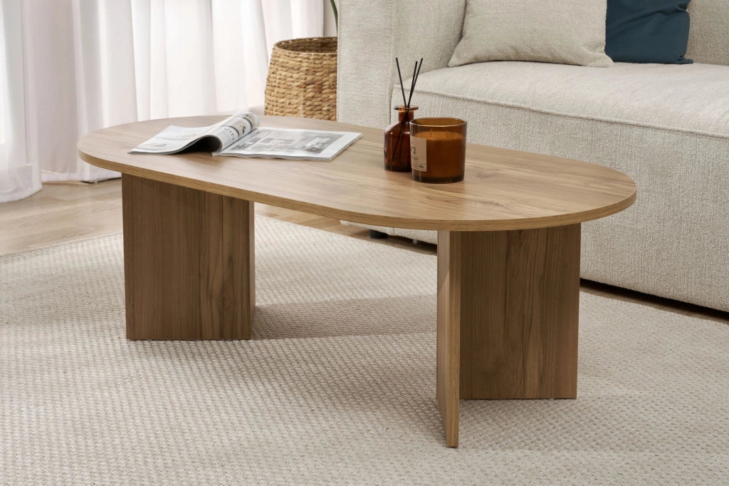 Tavolino da caffè in legno "Sabbia" - 60 x 119 x 40 cm - Rovere