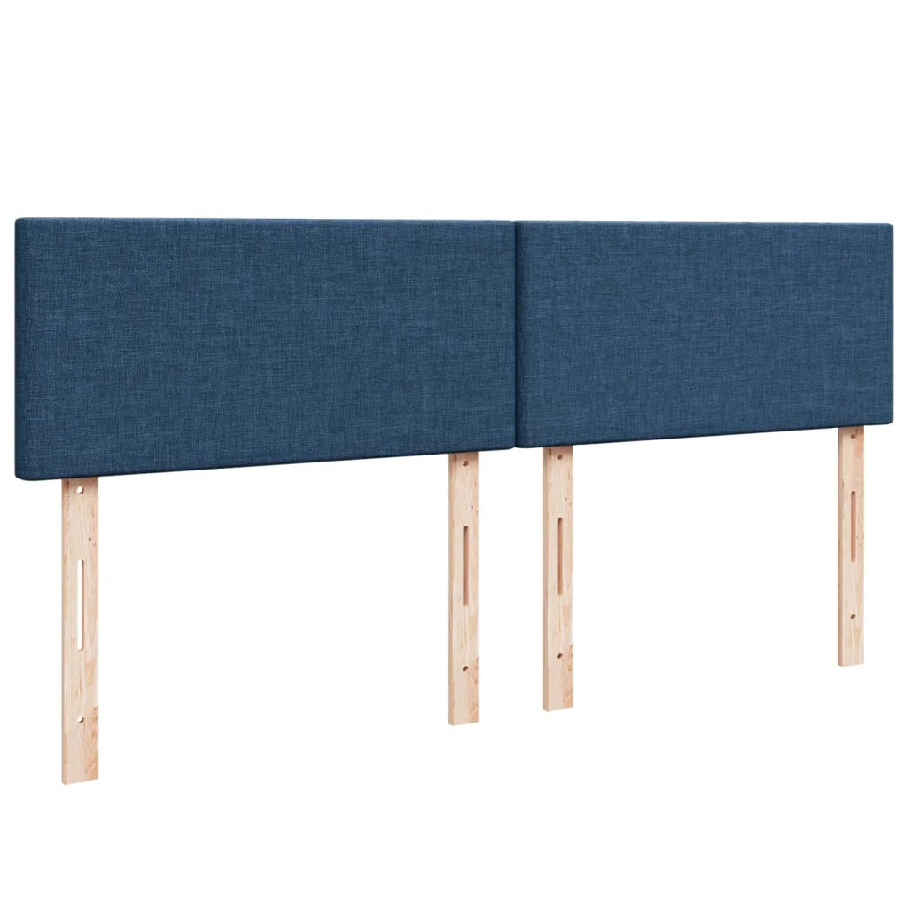 Giroletto a Molle con Materasso Blu 180x200 cm in Tessuto