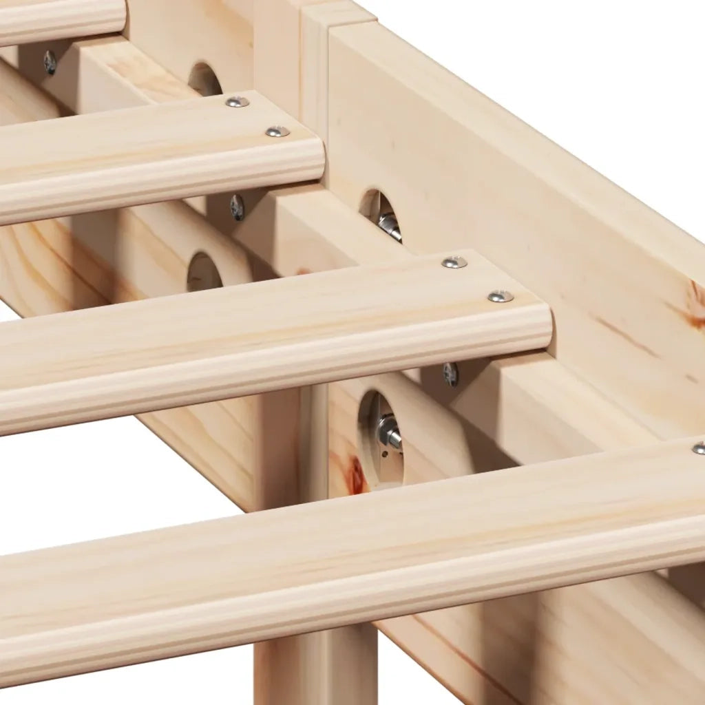 vidaXL Letto Libreria senza Materasso 135x190 cm in Legno di Pino