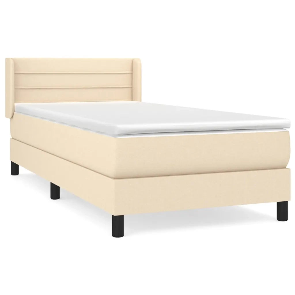 Giroletto a Molle con Materasso Crema 100x200 cm in Tessutocod mxl 74354