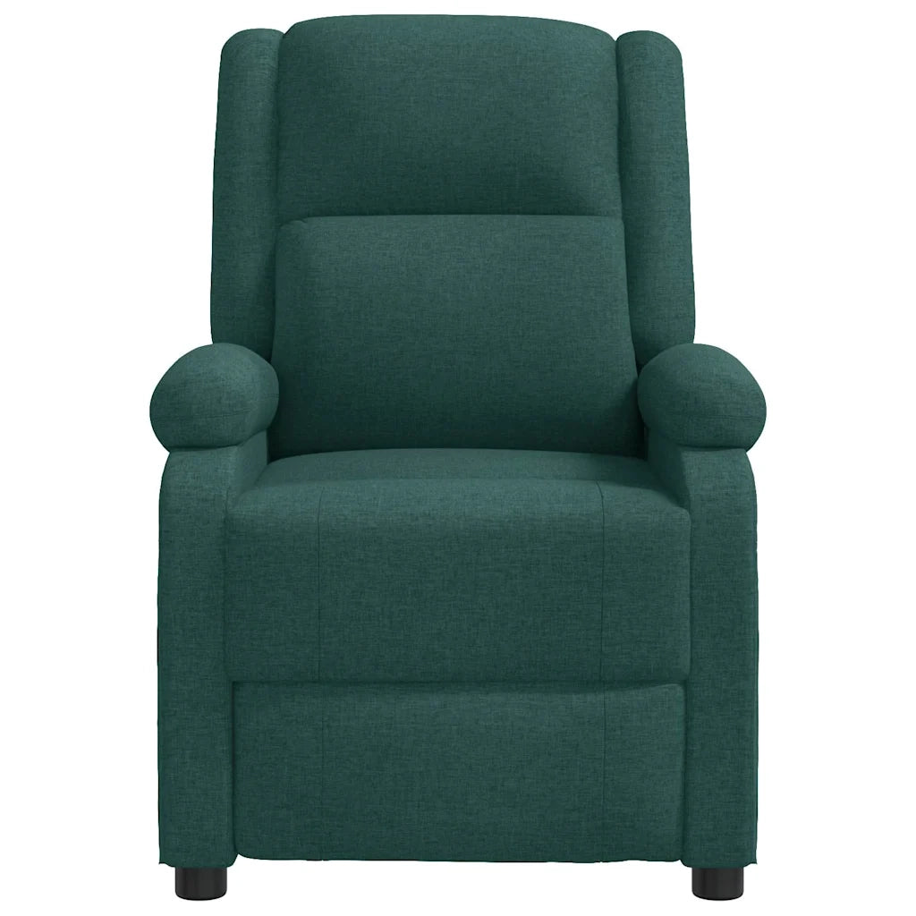 Divano Sedia-Poltrona Reclinabile in Tessuto Verde Scuro 736346