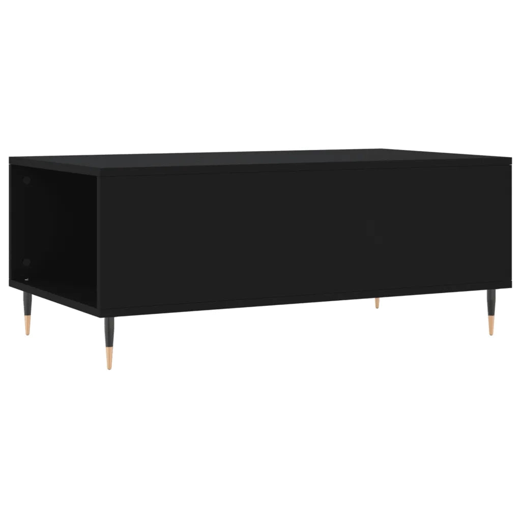 Tavolino da salotto | Tavolino da caff¨¨ | Tavolino da Soggiorno Nero 90x50x36,5 cm in Legno Multistrato