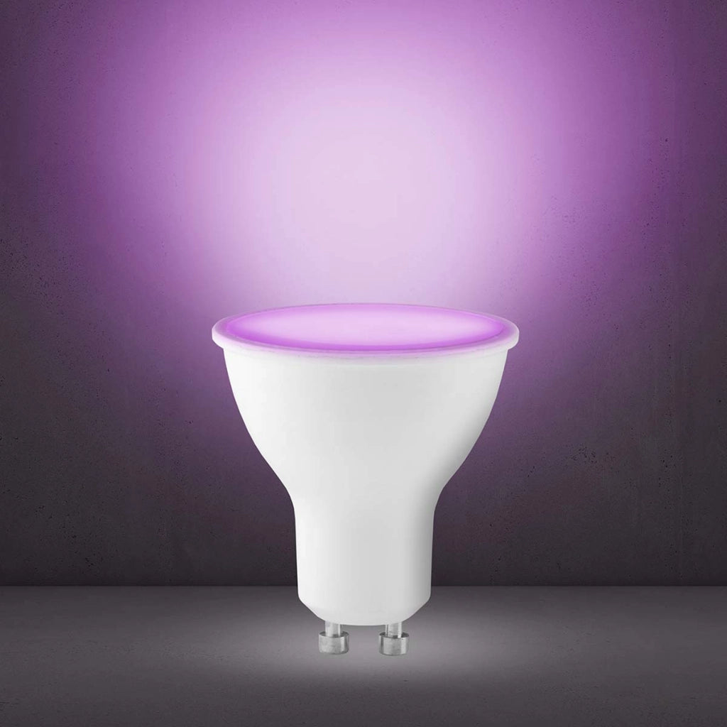 SMARTLIGHT40 Lampadina LED a colori connessa con Wi-Fi GU10 5W Alecto Bianco Bianco Alecto