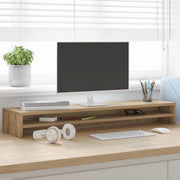Supporto per Monitor Artisan Rovere 100x24x13 cm Legno Aggregato 855825