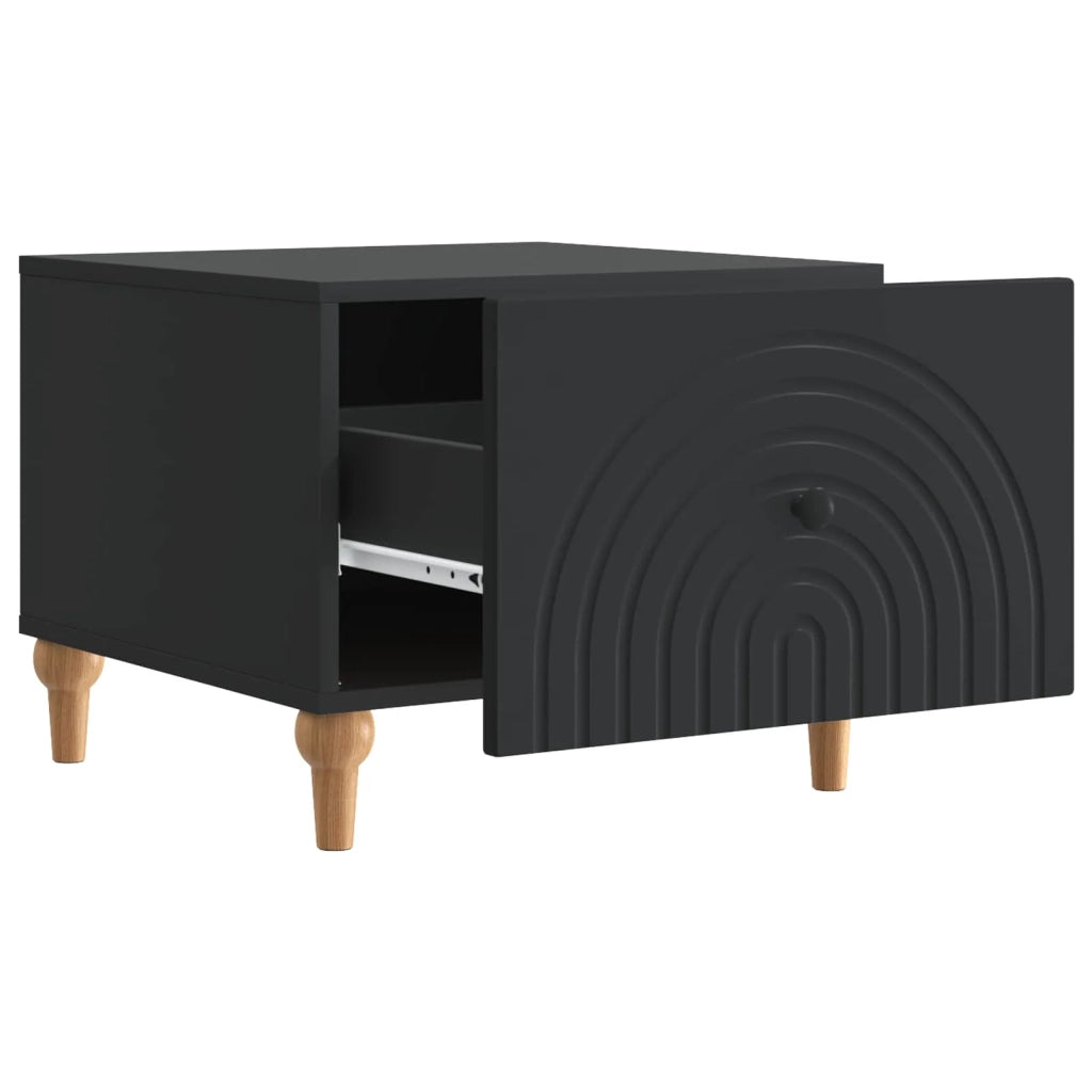 Tavolino da salotto Nero 49 x 50 x 40 cm Legno ingegnerizzato