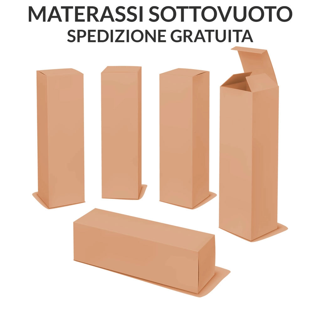 Materasso 660 molle insacchettate e Memory 155x195, materasso ortopedico detraibile, Materasso dispositivo medico con 2 cuscini PROMO, TEK H24