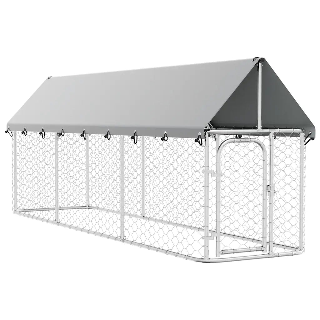 Gabbia per Cani da Esterno con Tetto 400x100x150 cm CFW3419861