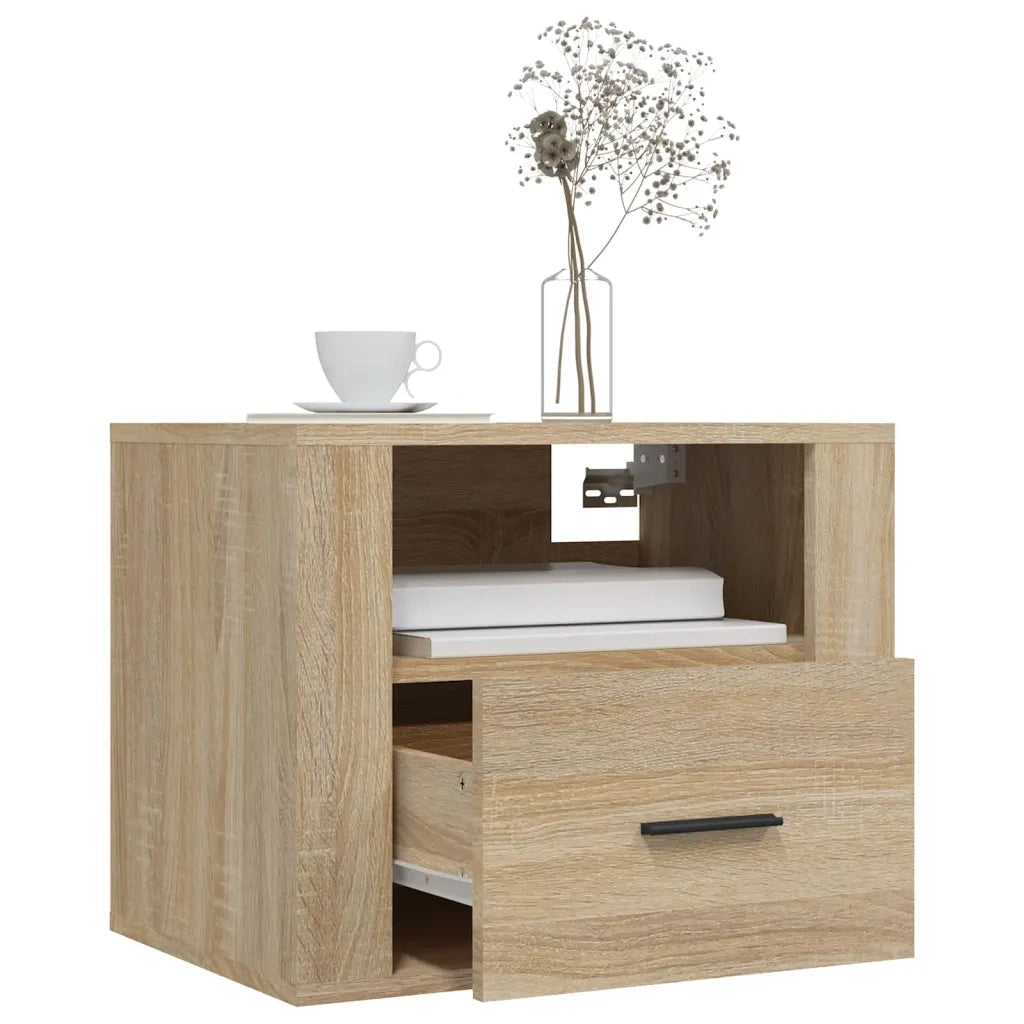 Comodini a Muro 2 pz Rovere Sonoma 50x36x40 cm cod mxl 30049