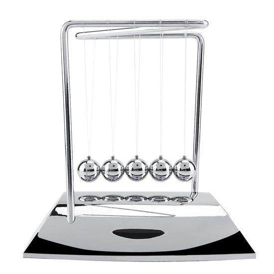 Giocattolo Educativo Pendolo di Newton - Giochi di Equilibrio Decorativi - 18,5 x 12 x 20 cm - Adatto a Bambini e Adulti da 14 Anni in Su - Conservazione di Momento e Energia - Gioco di Equilibrio