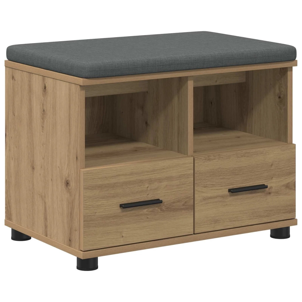 Panca per scarpe con cuscino Rovere Artigianale 60 x 38 x 46 cm 906073