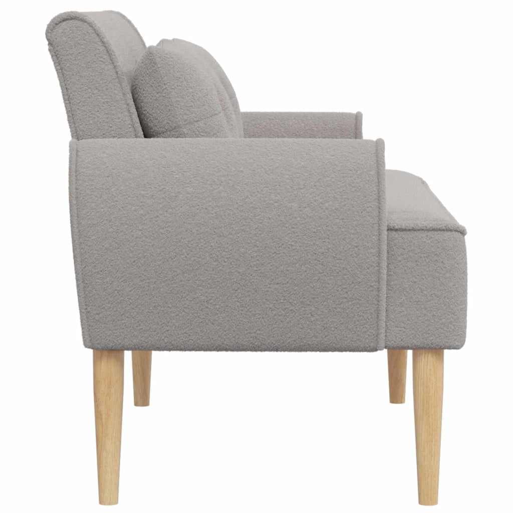 Loveseat con bottoni imbottiti Grigio Chiaro 117 x 67 x 77 cm 42041822