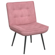Poltrona Relax | Sedia Relax 64x74x84 cm Rosa in Velluto