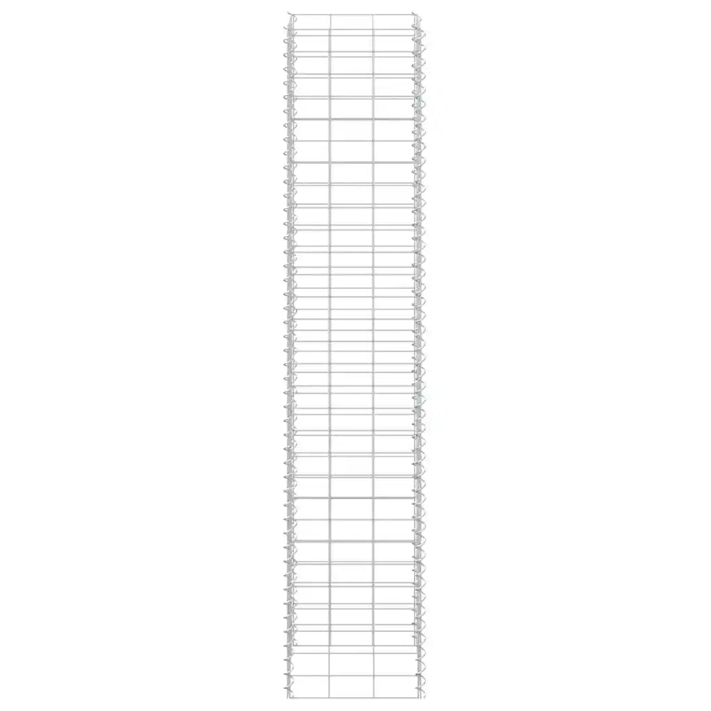 Fioriere Rialzate a Gabbione 3 pz 30x30x150 cm in Ferro 151250