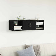 Scaffale da parete con lo scaffale Rovere Nero 102 x 30 x 29 cm 862601