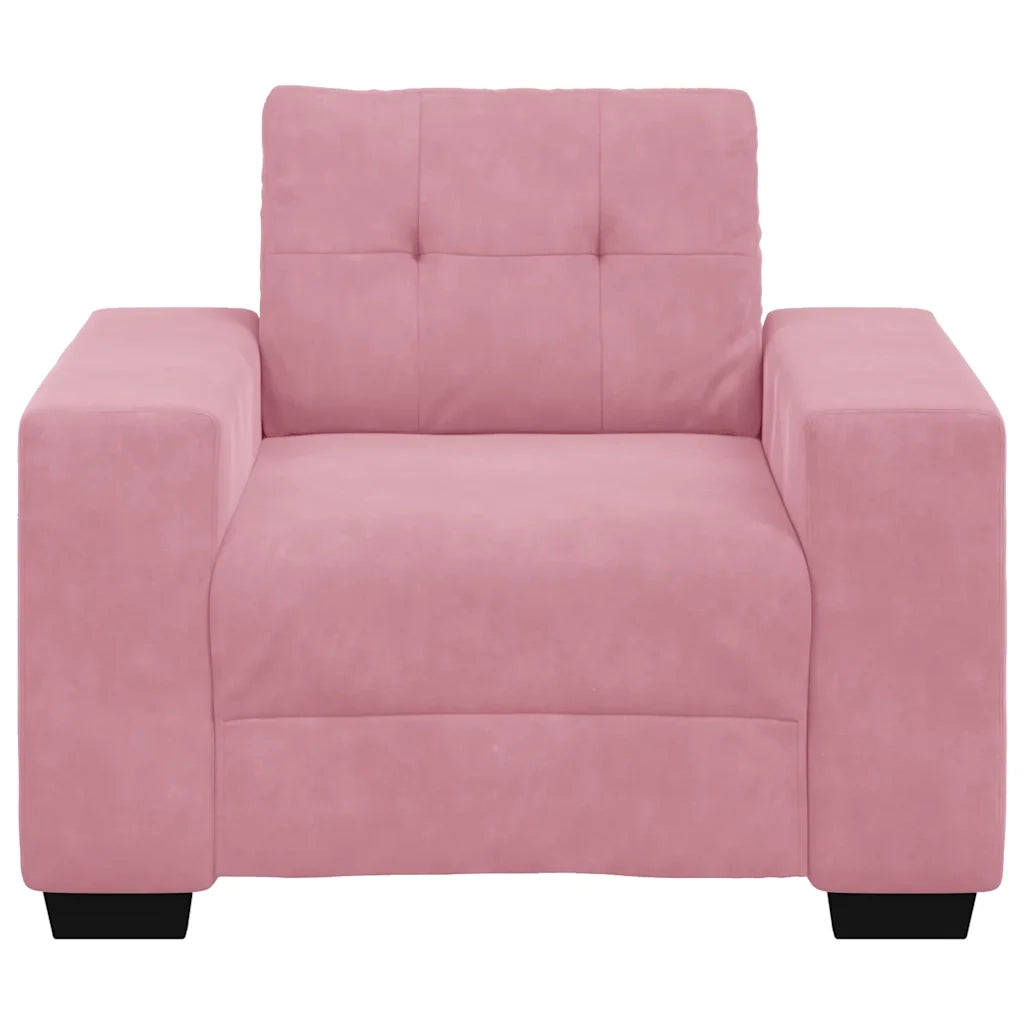 Divano Sedia Rosa 60 cm Velluto