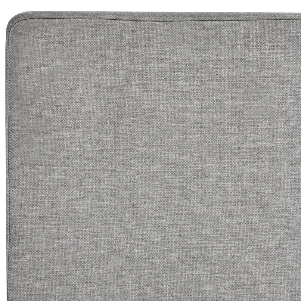 Letto Tessuto Grigio Chiaro 160 x 200 cm Imbottito Struttura Con Testiera Trapuntata E Materasso