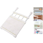Trade Shop - Scaffale Telescopico Per Armadio Regolabile 30cm Allungabile Da 53-90 Cm Acciaio -