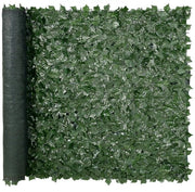 Schermo di privato con arti di vite - 150 x 249 cm - Retro con rete - Connettore rinforzato - Foglie di vite - Per giardino e balcone - Verde