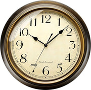 Orologio da parete a retro 25 cm silenzioso non ticchettante orologio da parete decorativo per cucina soggiorno camera da letto - funziona con batterie (20 pollici, cifre arabe)