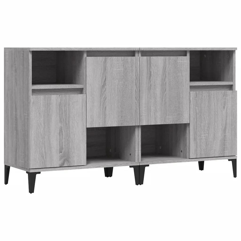 Credenze 2pz | Madia | Buffet da pranzo | Armadio da pranzo Grigio Sonoma 60x35x70 cm in Legno Multistrato