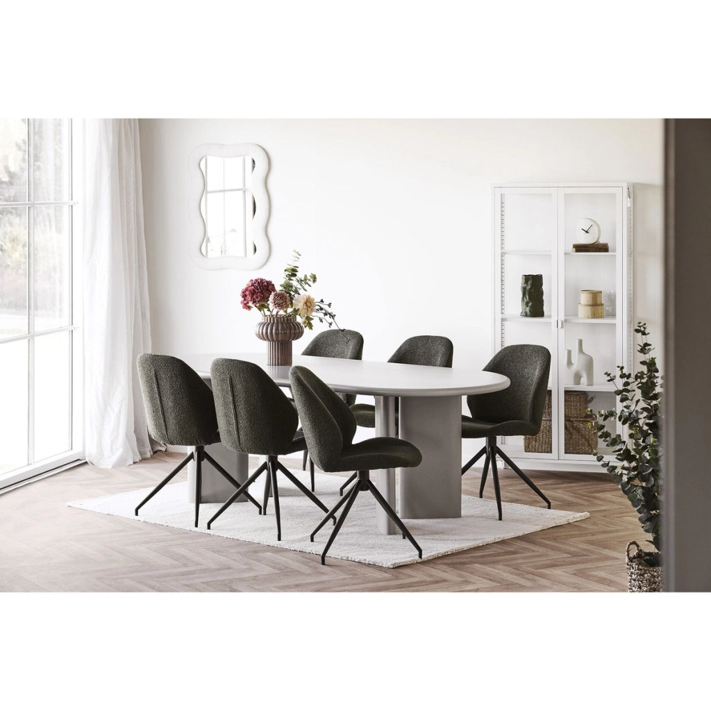 Specchio con Cornice Bosaro, Bianco, Vetro, 3,5x80x54 cm