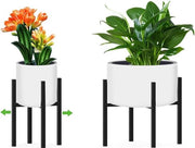 Stand per piante regolabile, stand per fiori in metallo, regolabile stand per vaso per interni ed esterni (ampiezza regolabile 24-36 cm)