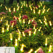 Illuminazione Esterna a Energia Solare - Luce Calda Bianca - Impermeabile - Ombrellone per Giardino Prato - 2 Pezzi - Decorazione Giardino - Piazzale Balcone Esterno