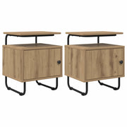 Armadio da Notte 2 pz Rovere Artigianale Legno ingegnerizzato 8007646