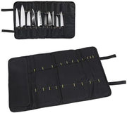 Organizzatore di accessori da cucina 20 sloti - Borsa multifunzionale da trasportare - Ideale per casa, cucina, scuola, viaggi - Perfetta per campeggio - Tienne coltelli e forchette organizzate - Borsa a rotoli per coltelli