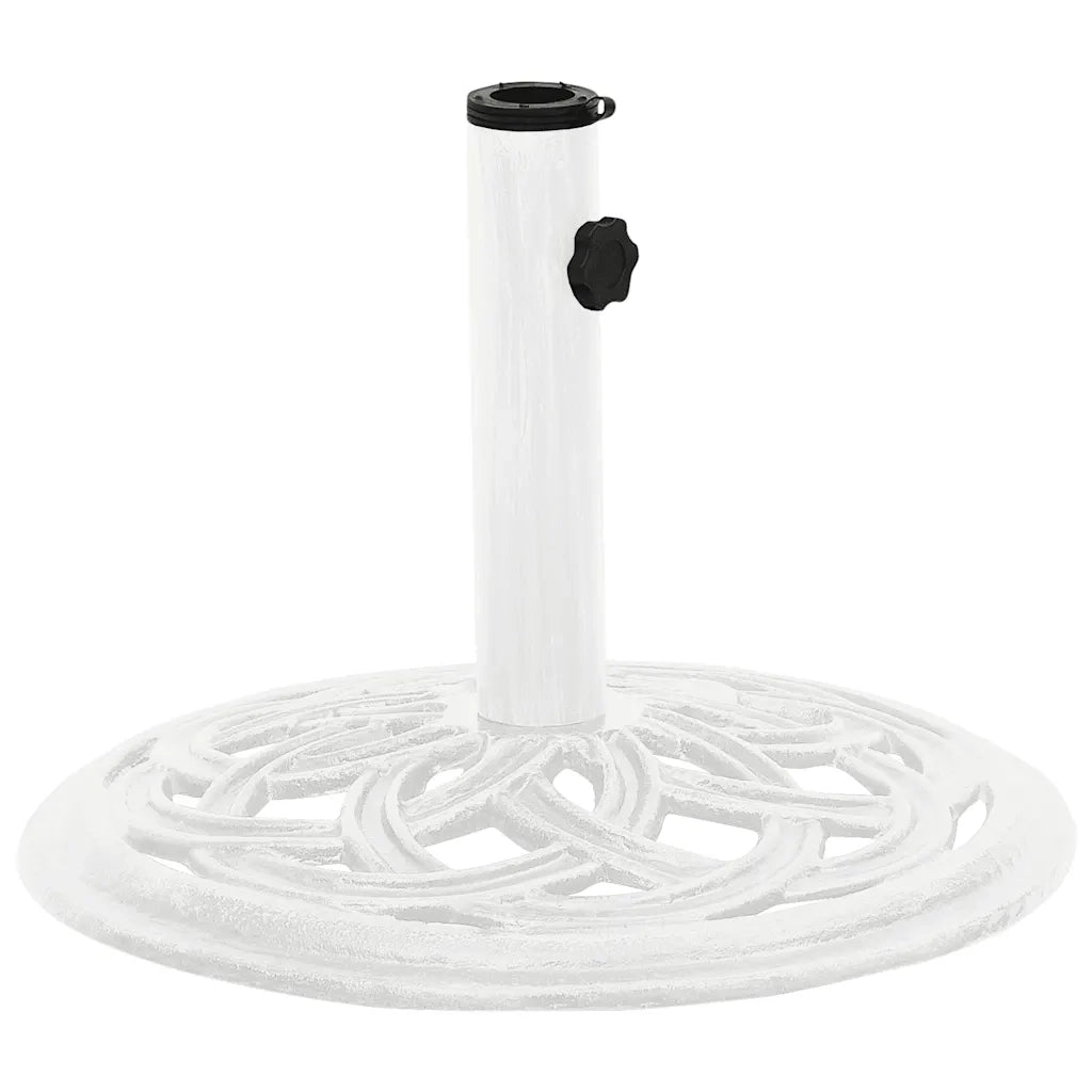 Base per ombrellone-Supporto per ombrellone Bianca 44x44x31 cm in Ghisa 460627