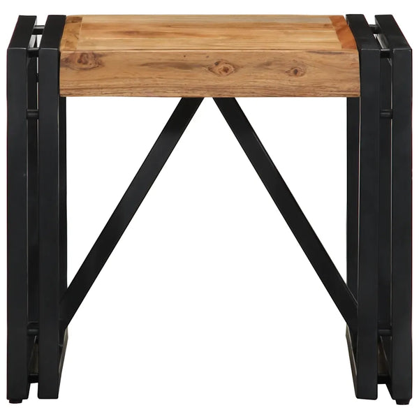 vidaXL Tavolino da Salotto 40x40x35 cm in Legno Massello di Acacia