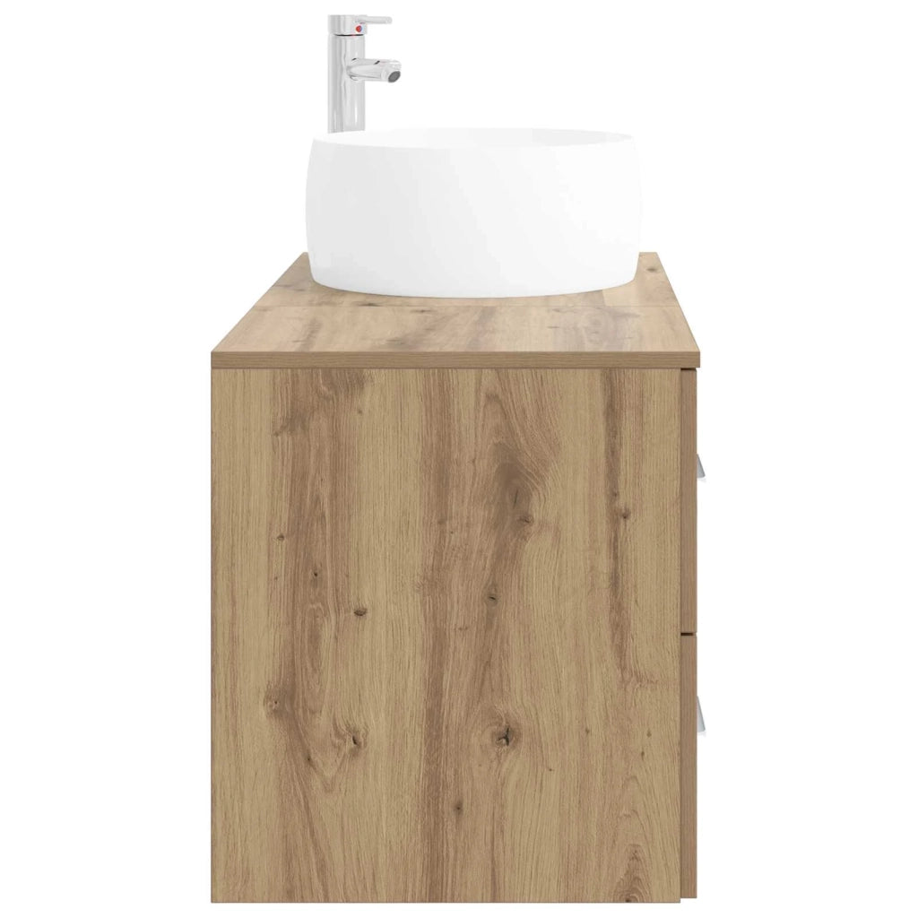 Set di mobili per il bagno 2 pz Rovere Artigianale 3404007