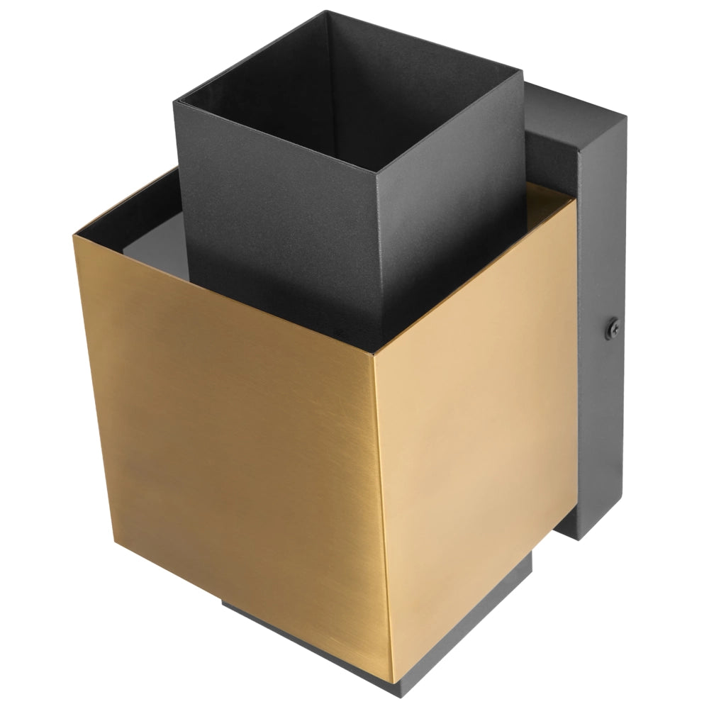 Lampada da parete da esterno a LED in metallo per porta d'ingresso e portico ottone stile tradizionale