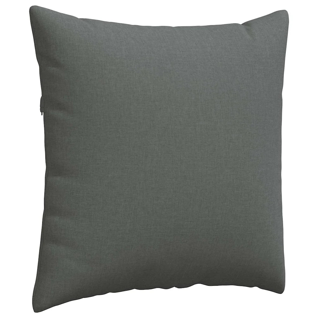 Cuscini da Divano 2 pcs Grigio scuro 80 x 80 cm Tessuto