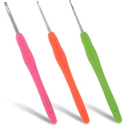 Set di ago da cucire 3 pezzi - Ago da cucire ergonomici con impugnatura morbida - Haken metallici - Diametro 2,0/2,5/3,0 mm - Haken in alluminio di alta qualità - Haken lisci - Strumento per ago da cucire