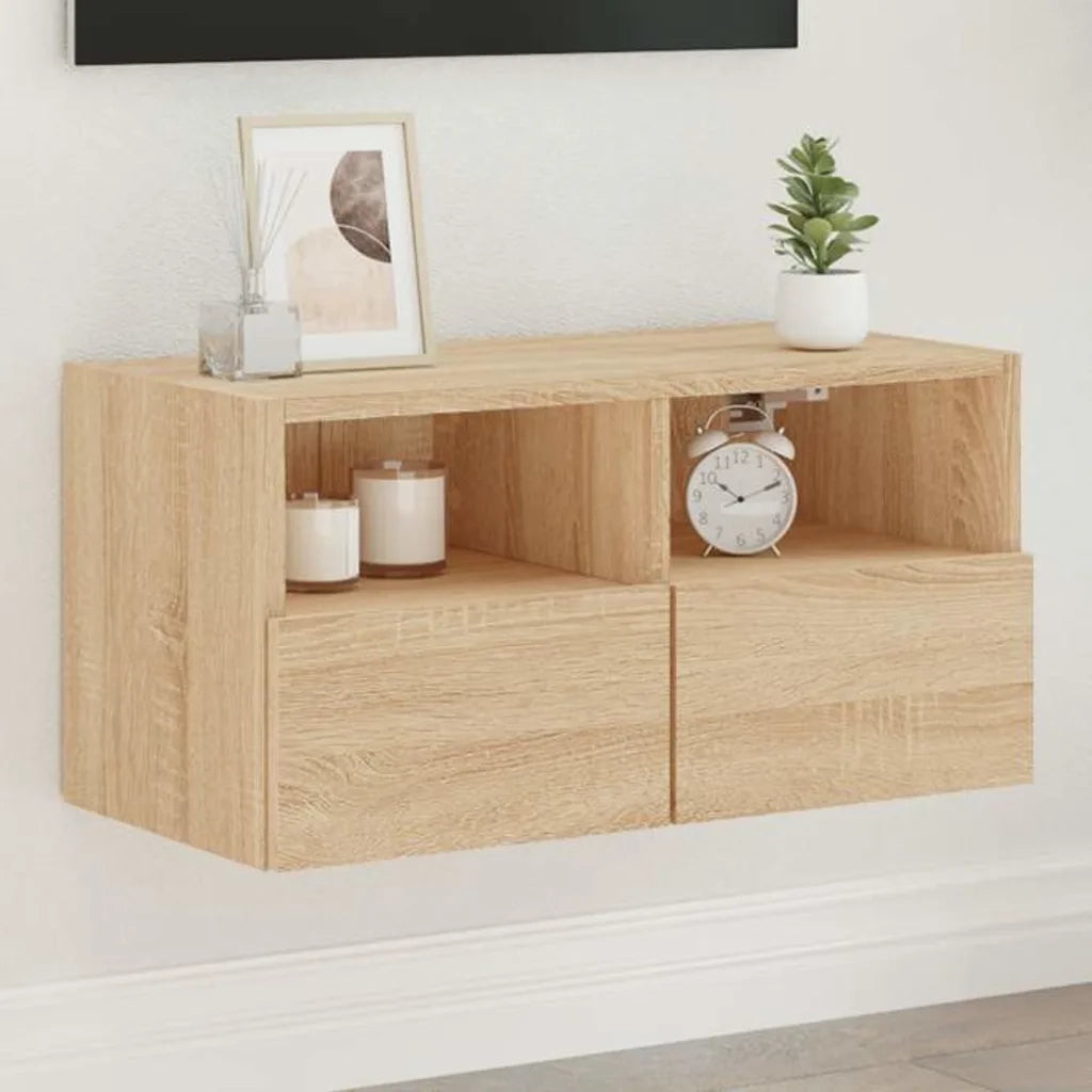 Mobile TV a Parete | Armadietto TV | Mobile Porta TV Rovere Sonoma 60x30x30 cm Legno Multistrato