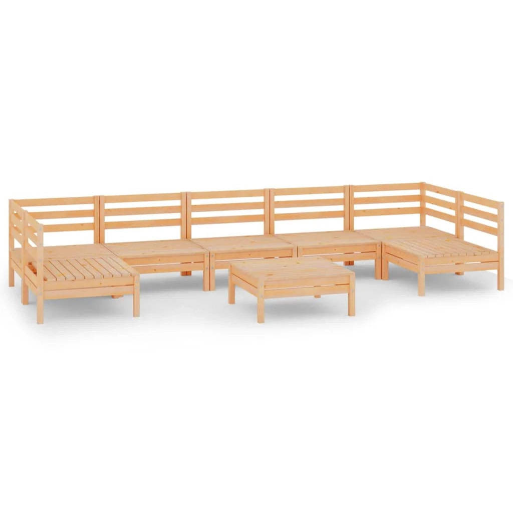 Set di mobili da giardino mobili da esterno 8 pezzi legno di pino massiccio 02_0017817