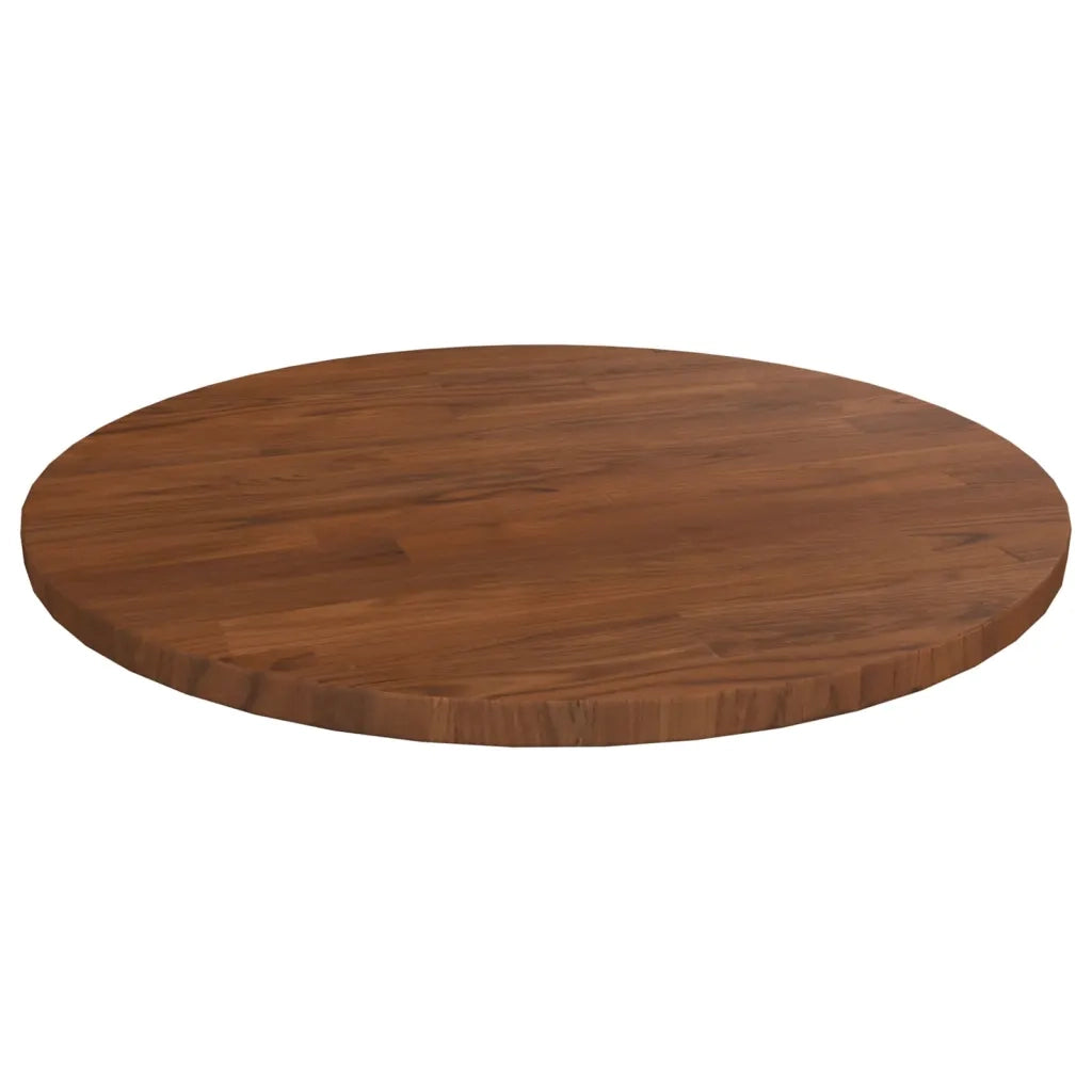 Piano Tavolo Rotondo Marrone Scuro Ã˜40x1,5 cm Rovere Trattato cod mxl 77112