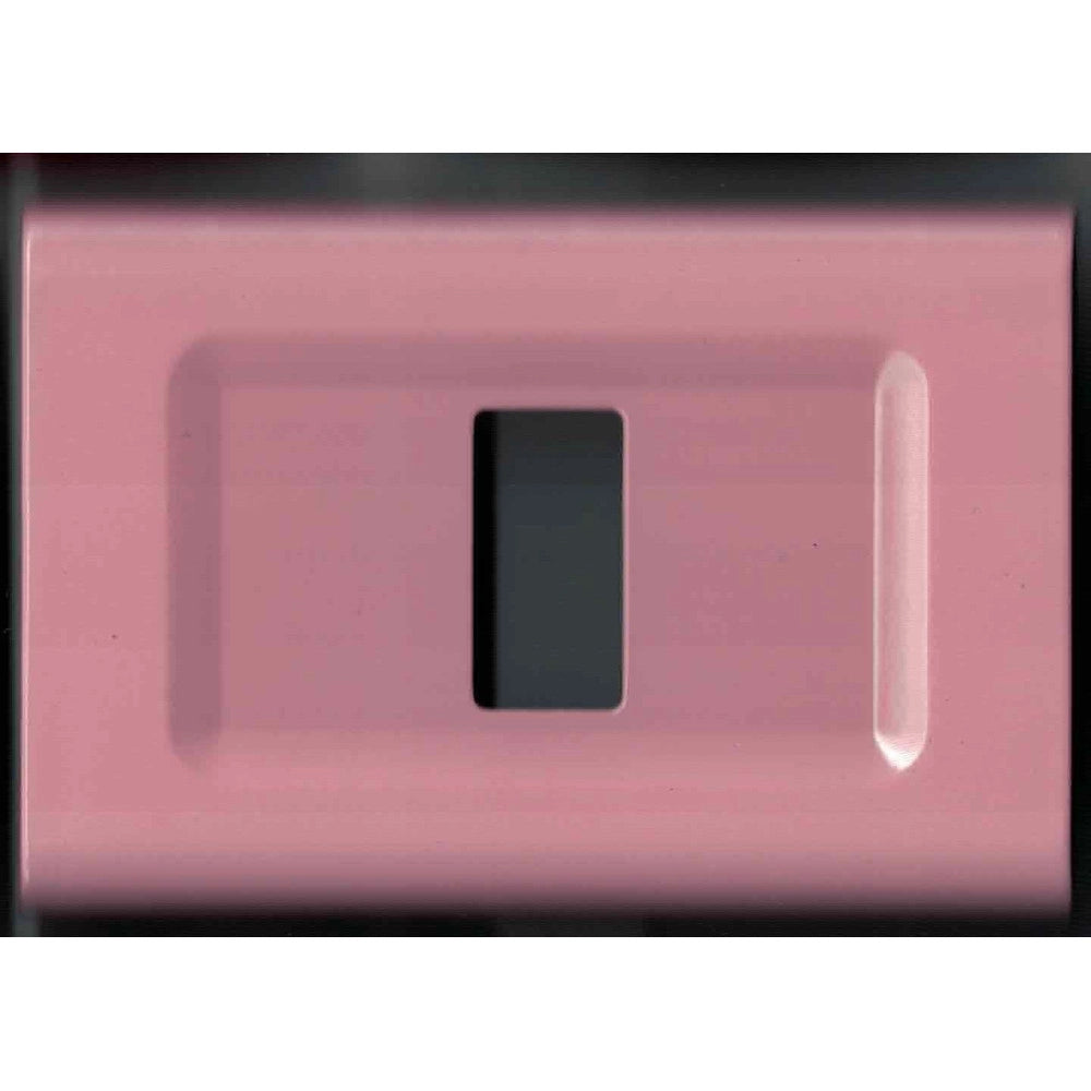 Trade Shop - Placchette Placche In Abs Serie Magic Elite Bticino Compatibili Color Copriprese - Rosa -1 Foro     -