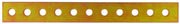 PIASTRINA DIRITTA FORATA  mm.300X20 in acciaio tropicalizzato 100.00 pz