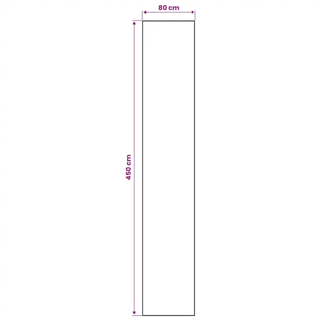 Runner Tappeto LESAKA Nero e bianco 80 x 450 cm 42045374