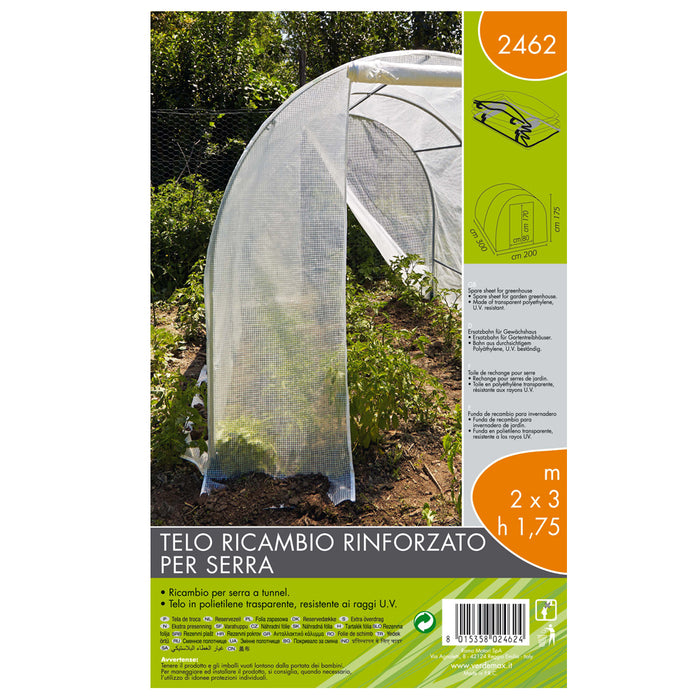 Telo ricambio per serra (200 x 300 x h 175 cm) modello milena