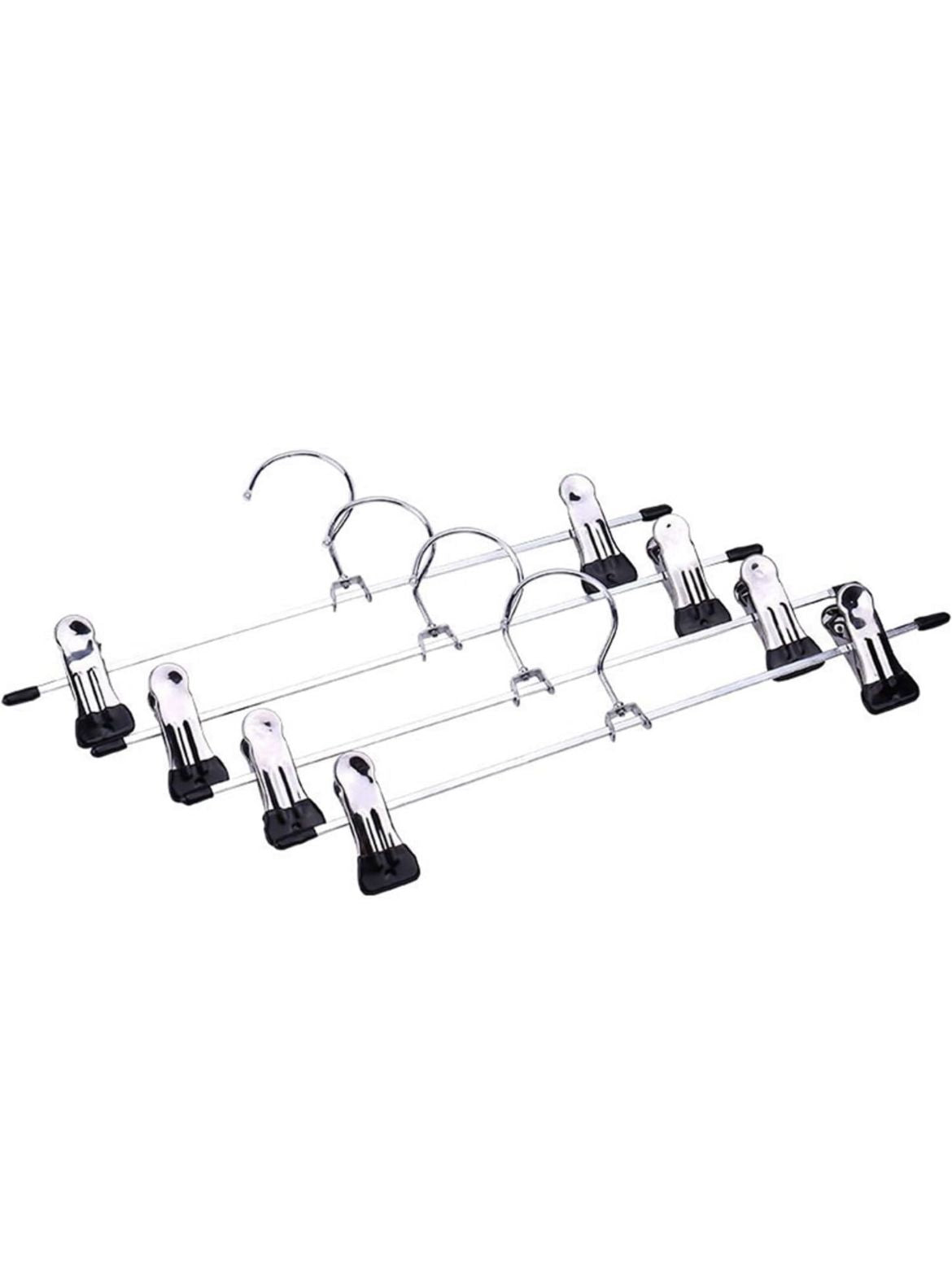 15 Grucce con Pinze a Molla Regolabili e Gancio per Pantaloni ART.79334