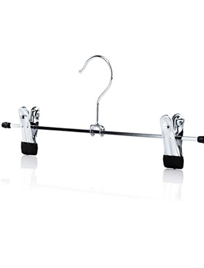 15 Grucce con Pinze a Molla Regolabili e Gancio per Pantaloni ART.79334