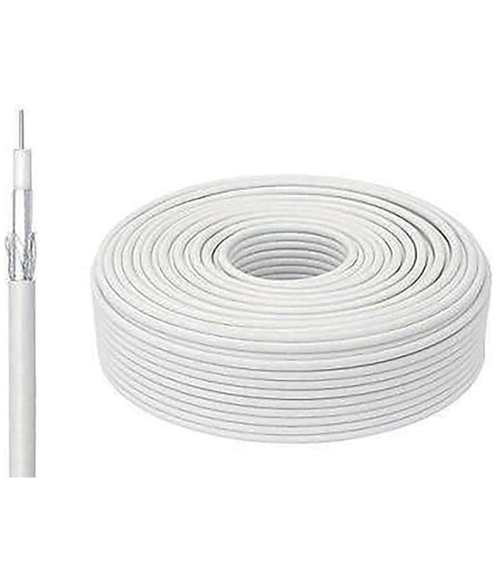 15 Metri Cavo Prolunga Coassiale Per Tv Antenna Digitale Terrestre 75 Ohm         