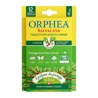 Salvalana, Foglietti per Cassetti e Armadi, Protegge Lana e Vestiti, 12 Foglietti, Legno di Cedro della Virginia, Orphea