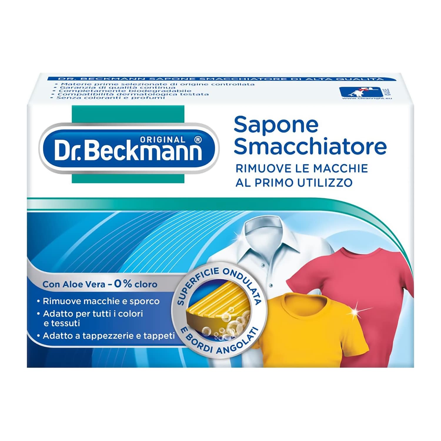 Sapone Smacchiatore Naturale, non Contiene Profumi né Coloranti o Sbiancanti, 100g, Dr. Beckmann