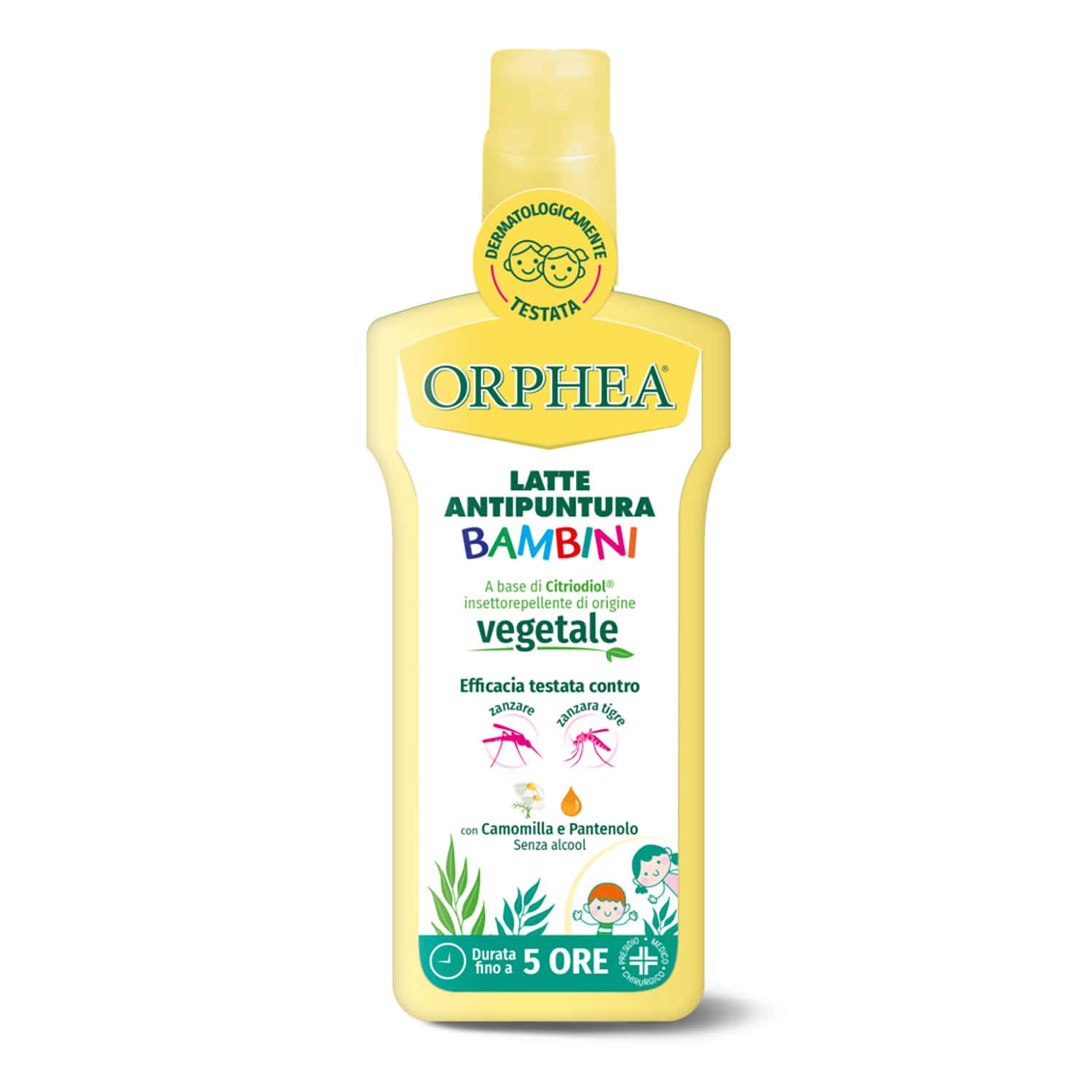 Antipuntura Latte Bambino, Origine Vegetale, Senza Alcool, Con Camomilla, Dura fino a 5 ore, 100ml, Orphea